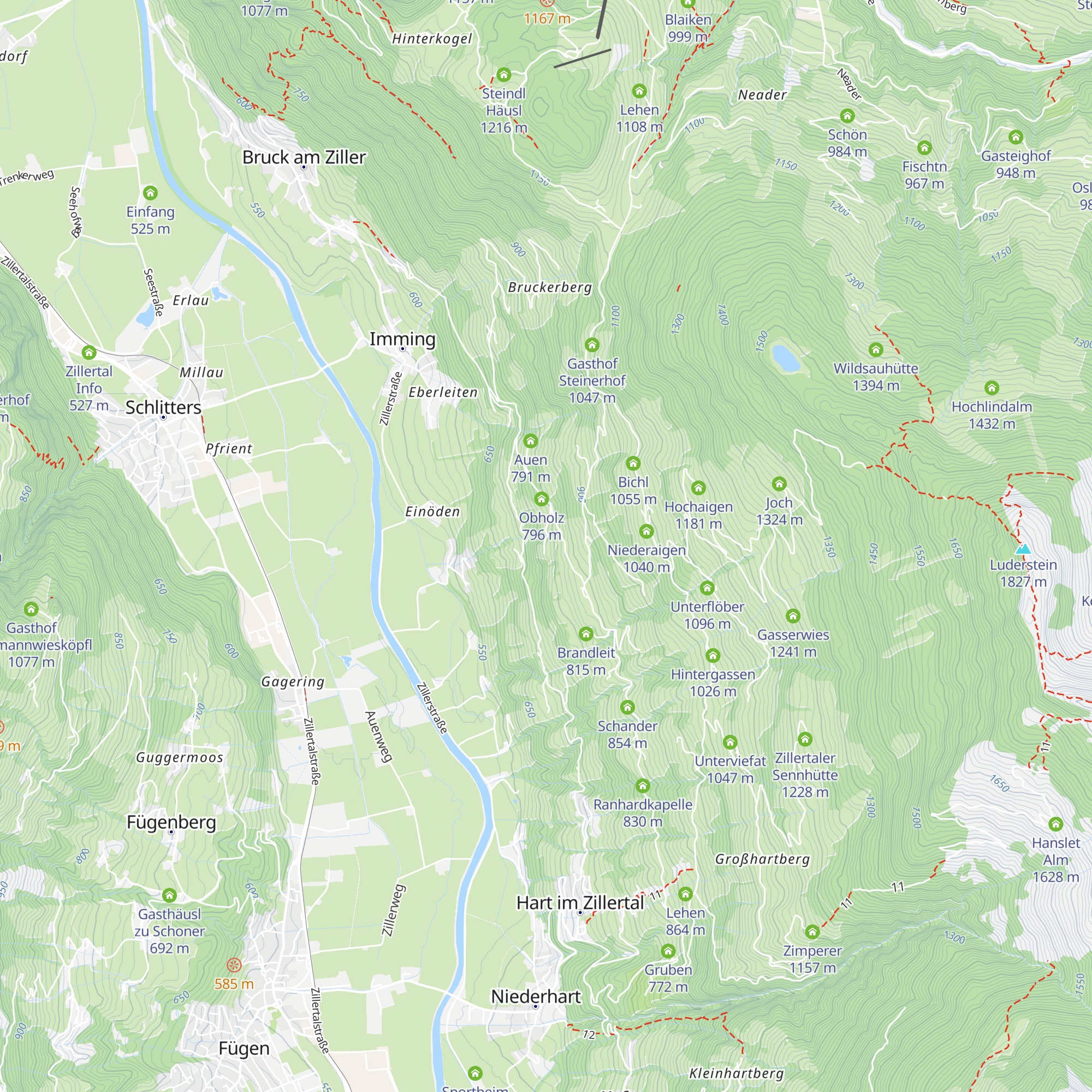 Gründegg map