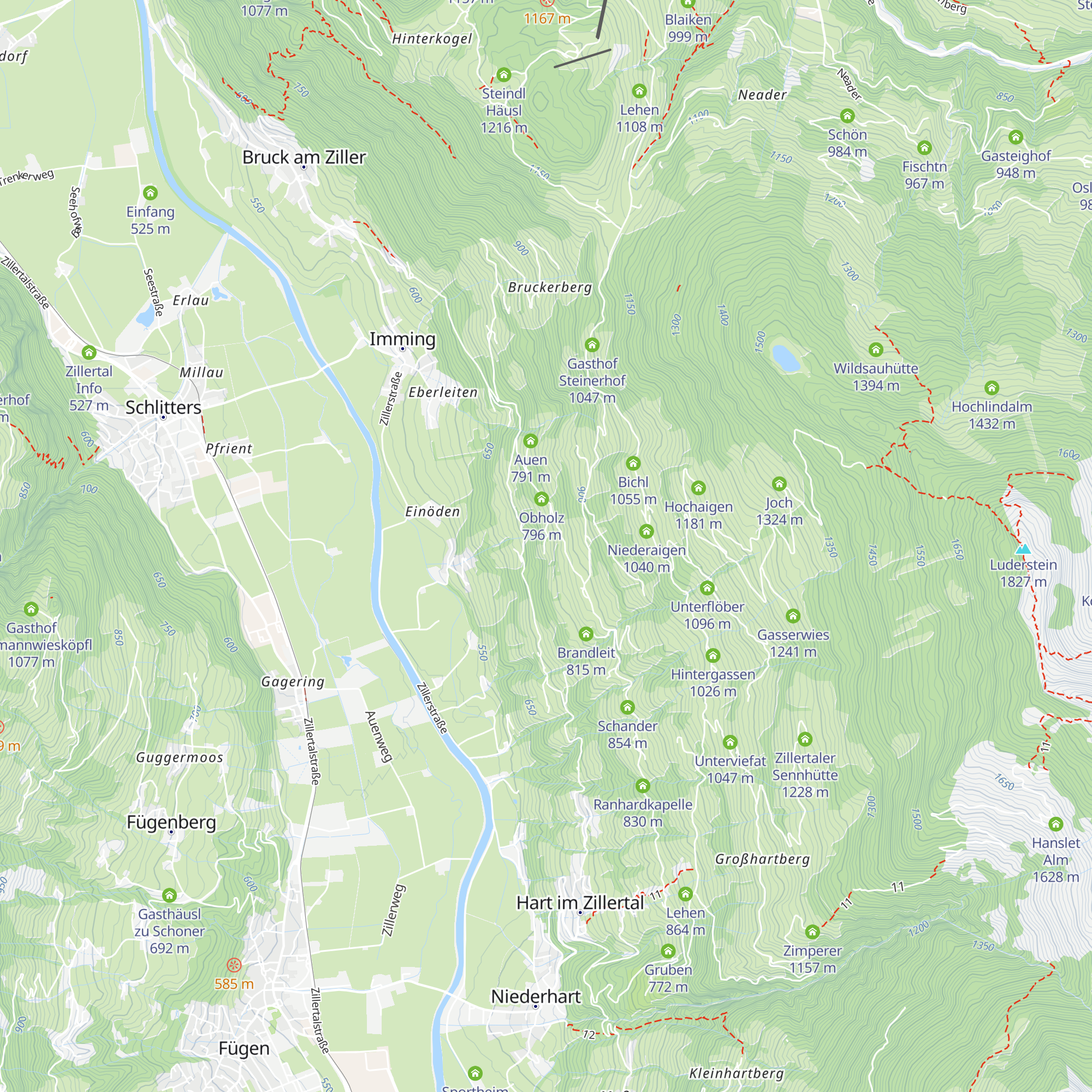 Gründegg map