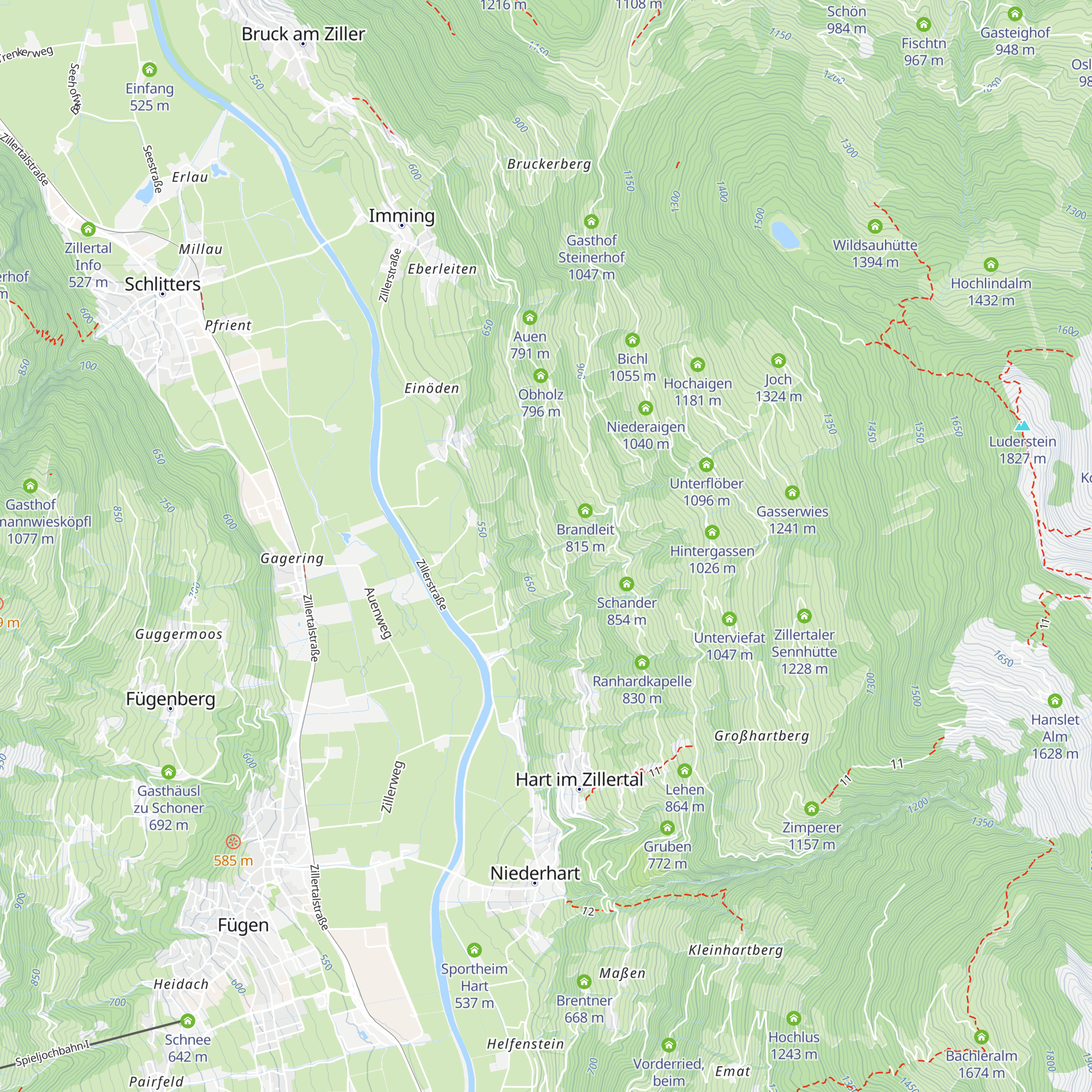 Haus Rofanblick map