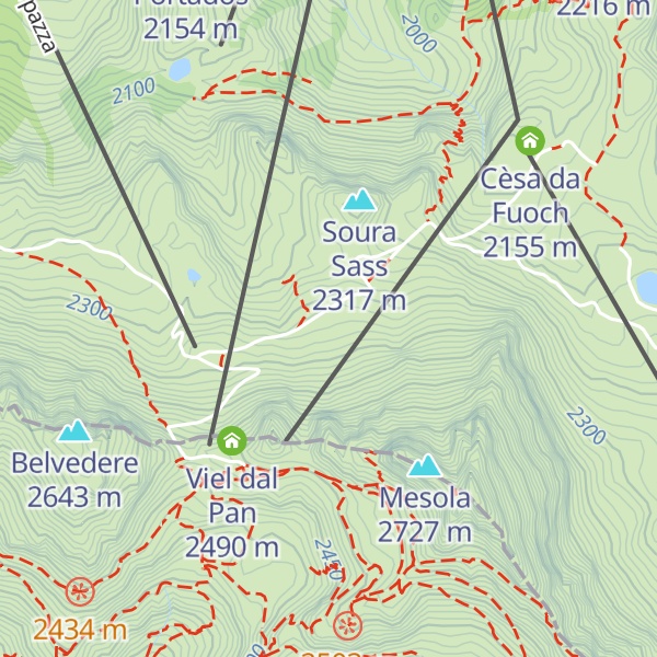 Map of Col Vescovo