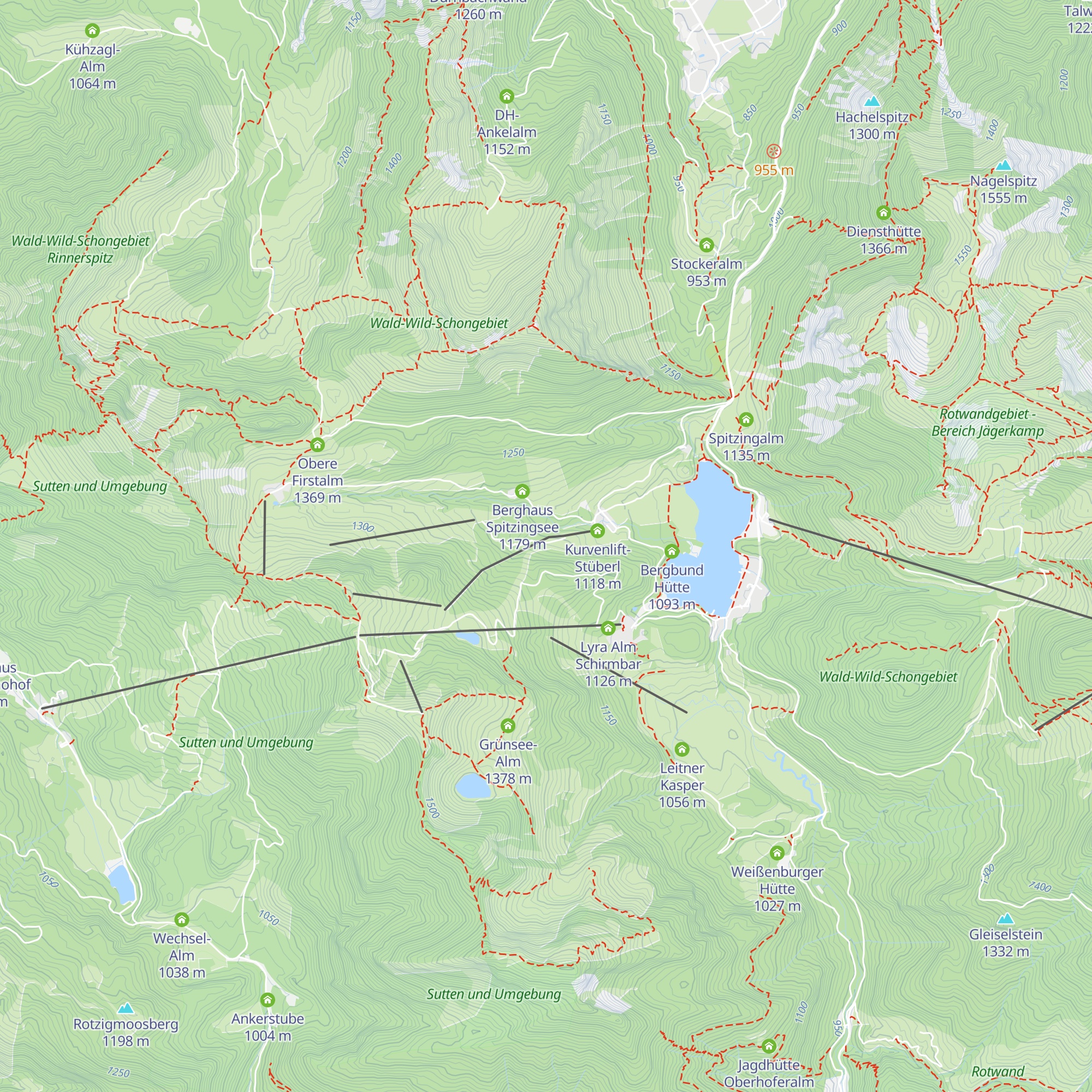 Forsthütte Lyra Alm map