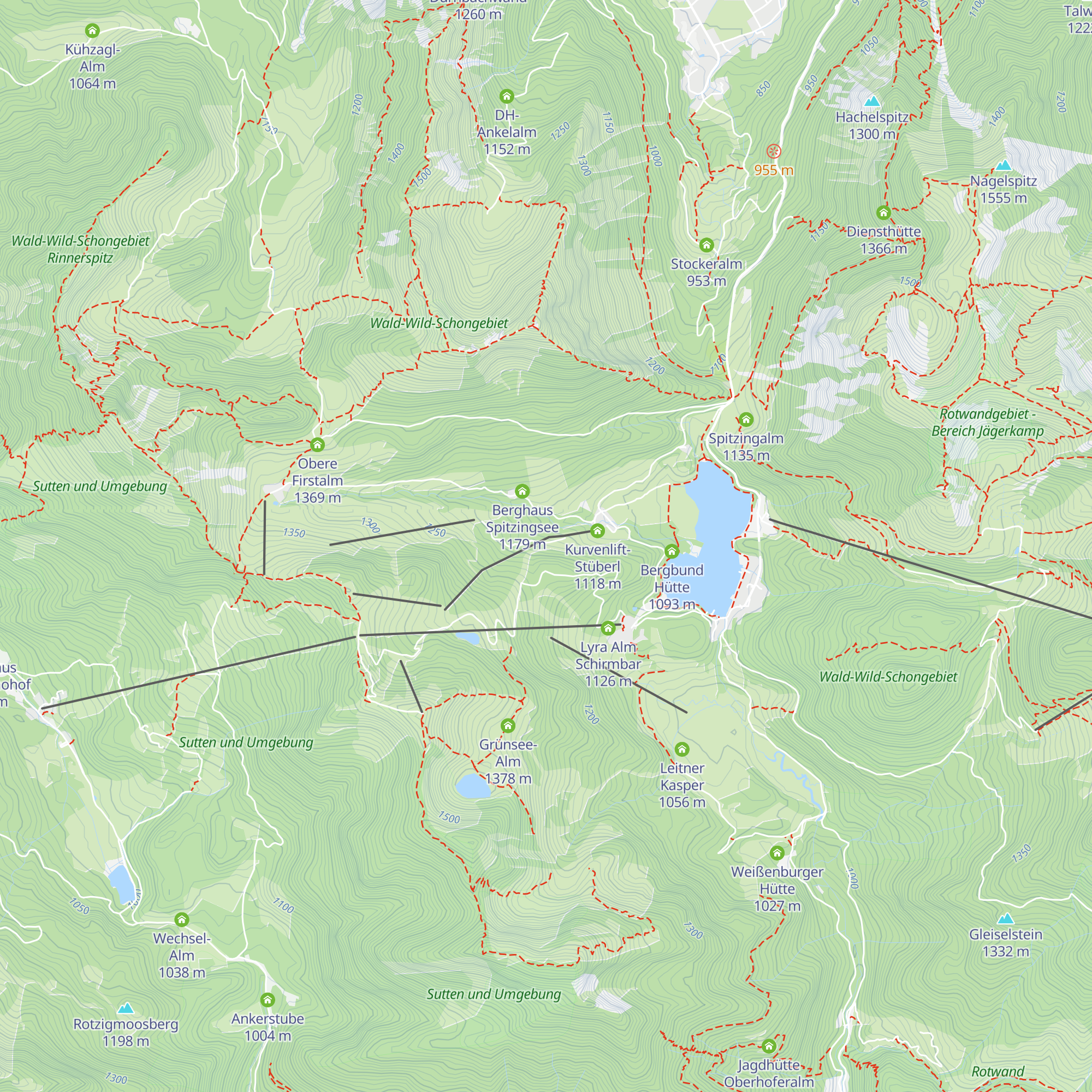 Forsthütte Lyra Alm map