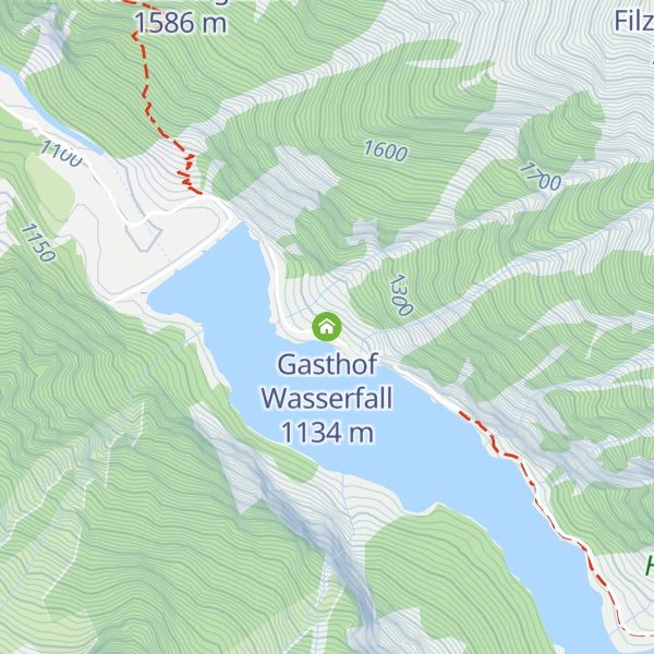Map of Gasthof Wasserfall