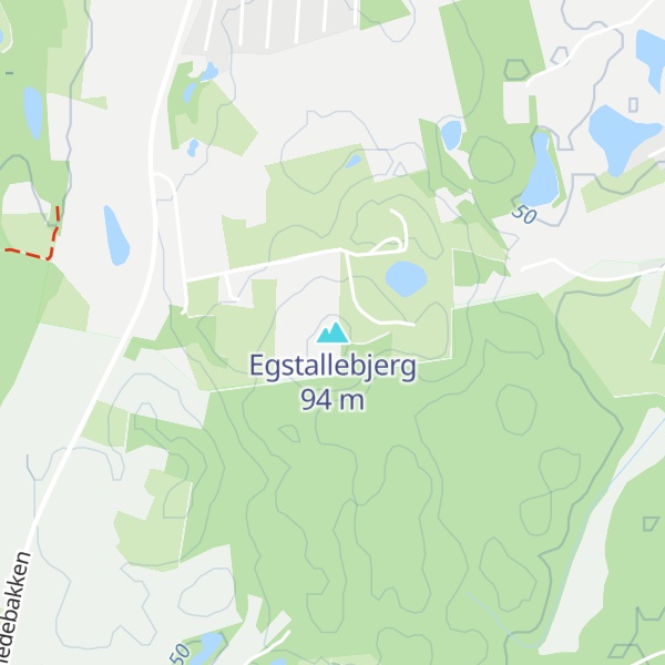 Map of Egstallebjerg