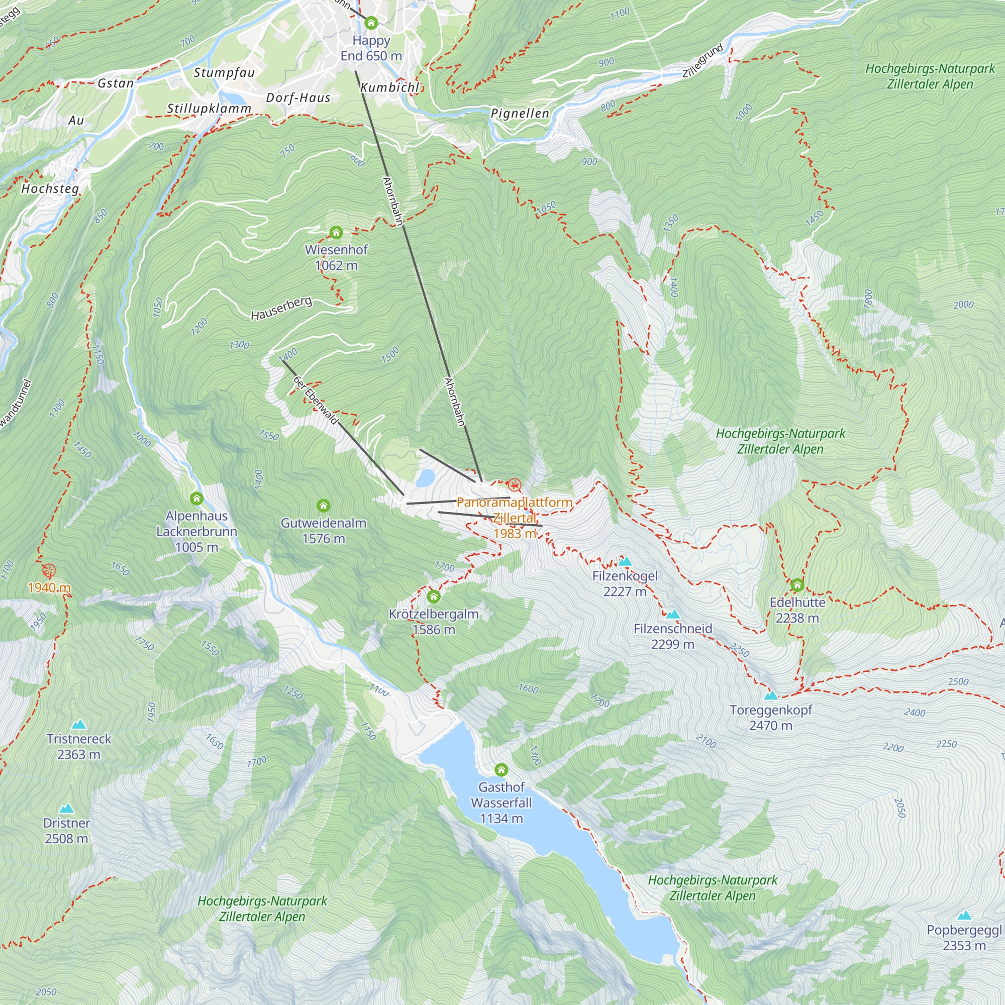 Filzenstadl map