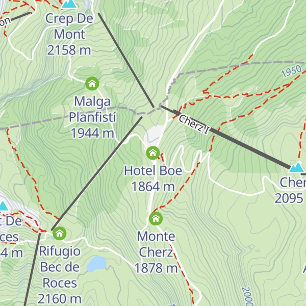 Map of Hotel Boe