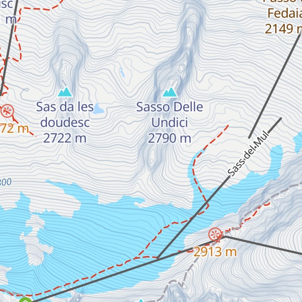 Map of Sas da les Undesc
