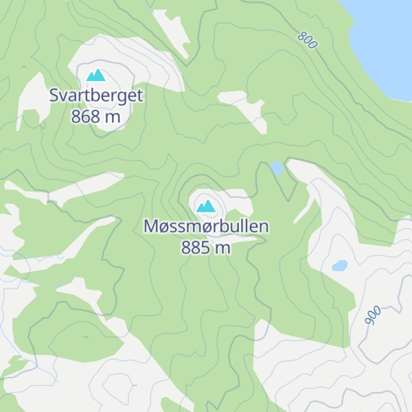 Map of Møssmørbullen