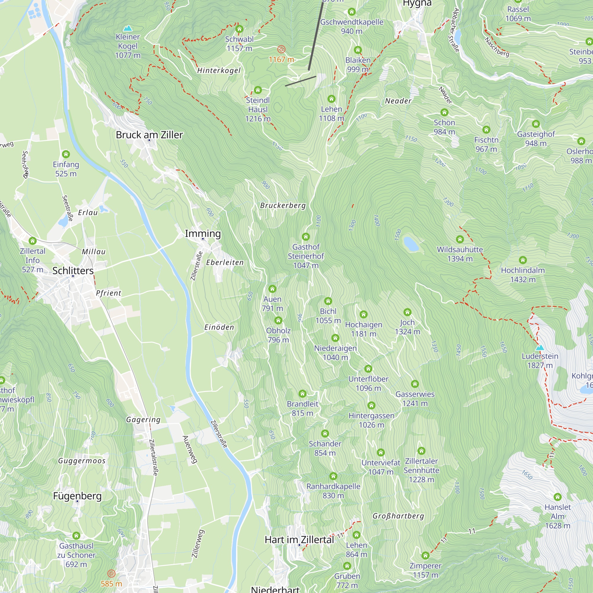 Oberklamm map