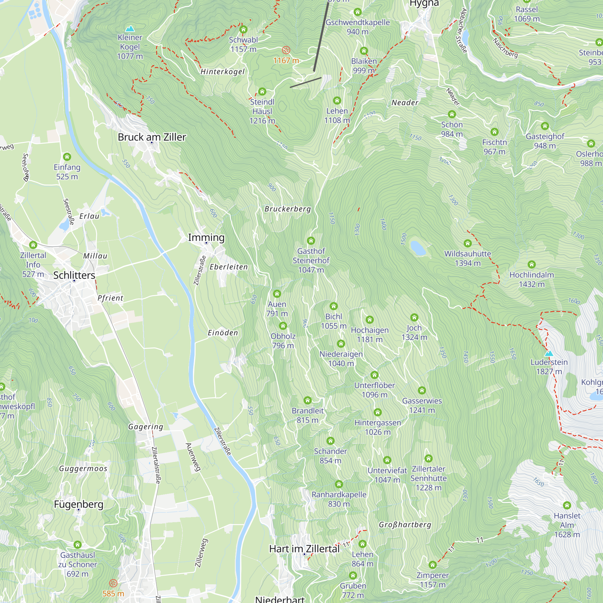 Oberklamm map