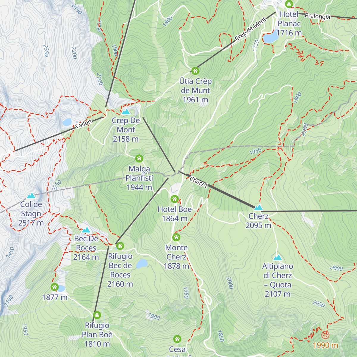 La Tambra map