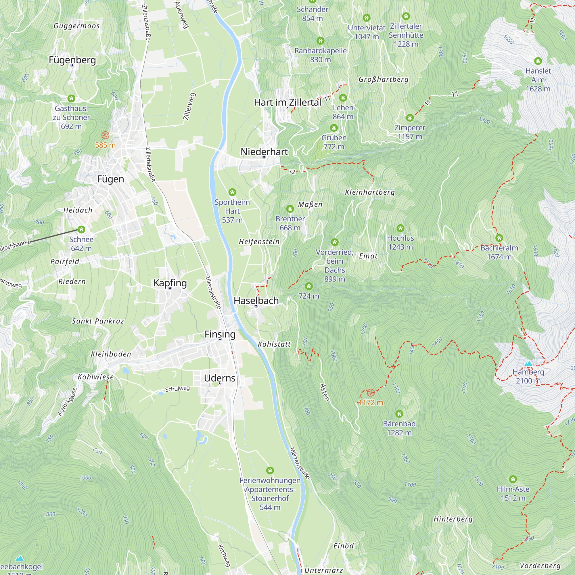 Faberegg map