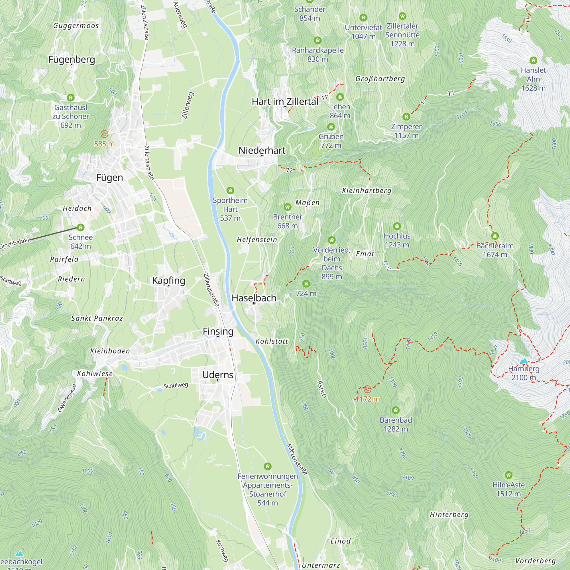 Faberegg map