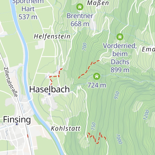 Map of Faberegg