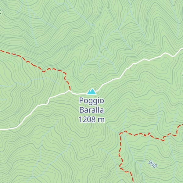Map of Poggio Baralla