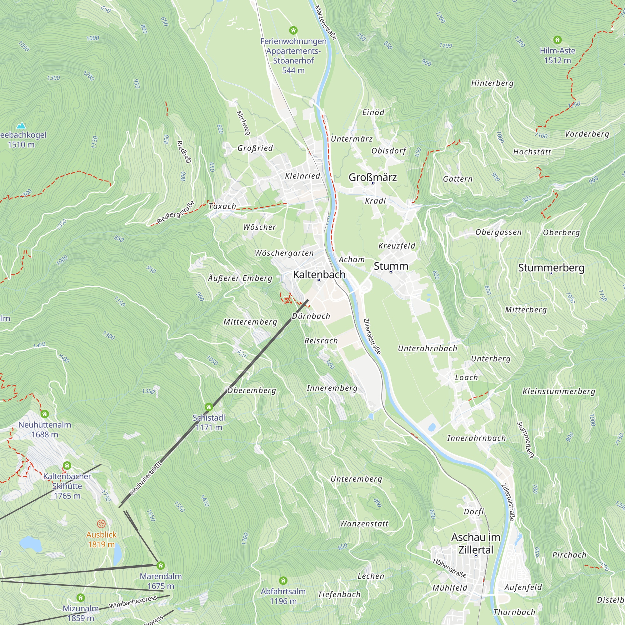 Postalm map