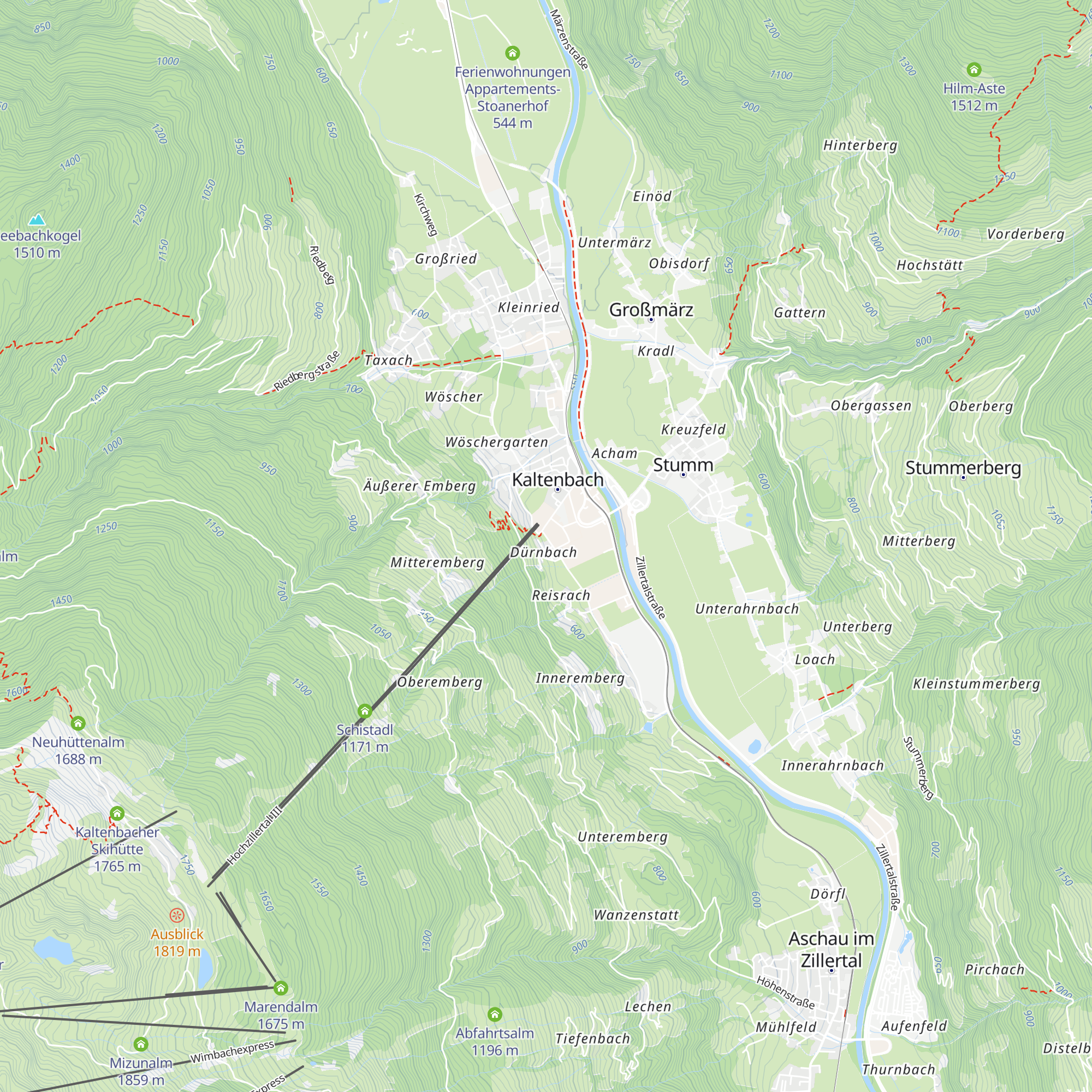 Postalm map