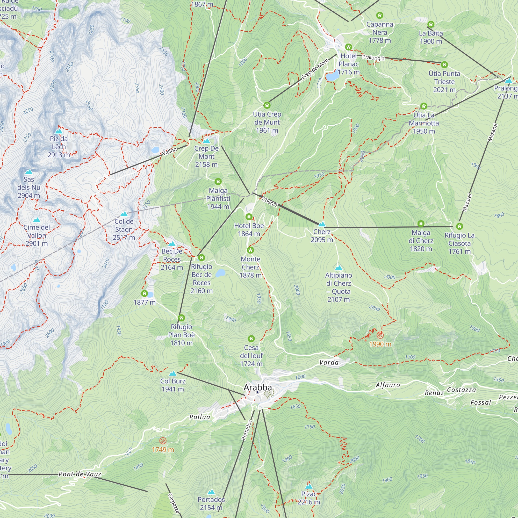 Aparthotel Sella Ronda map