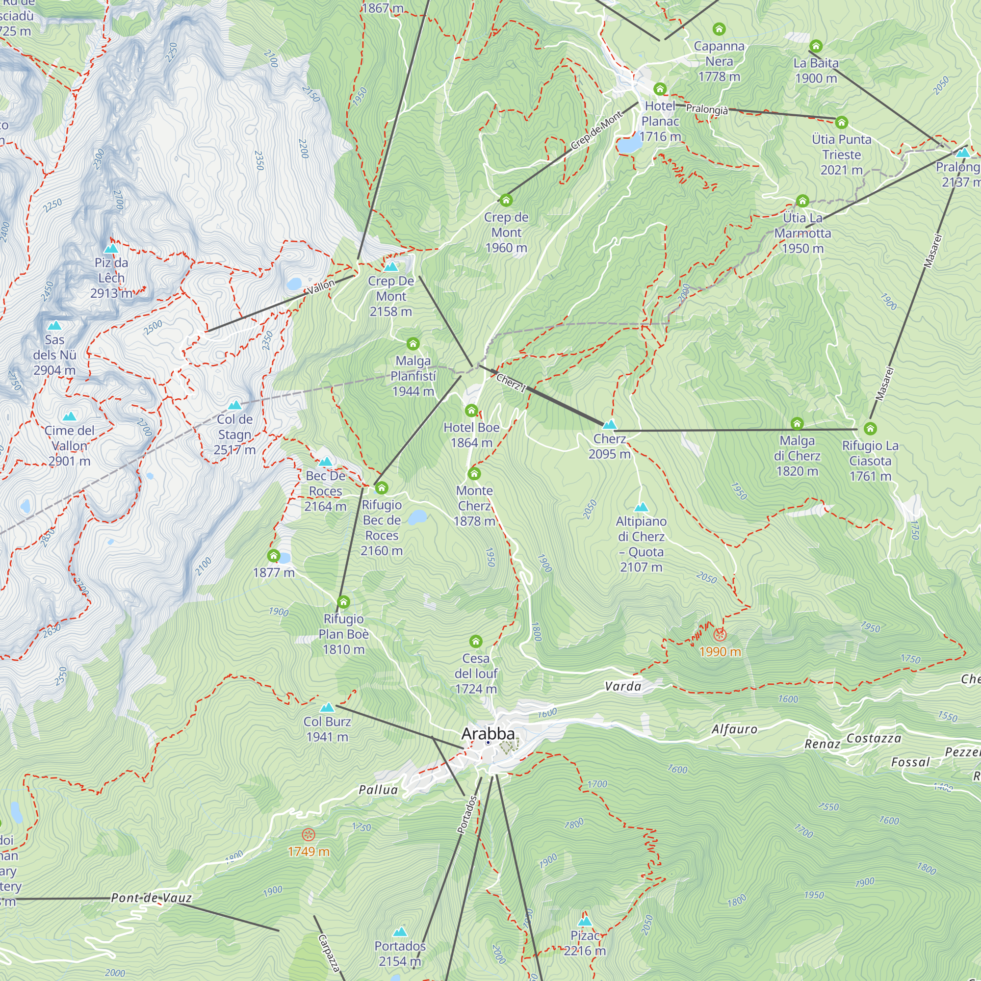 Aparthotel Sella Ronda map