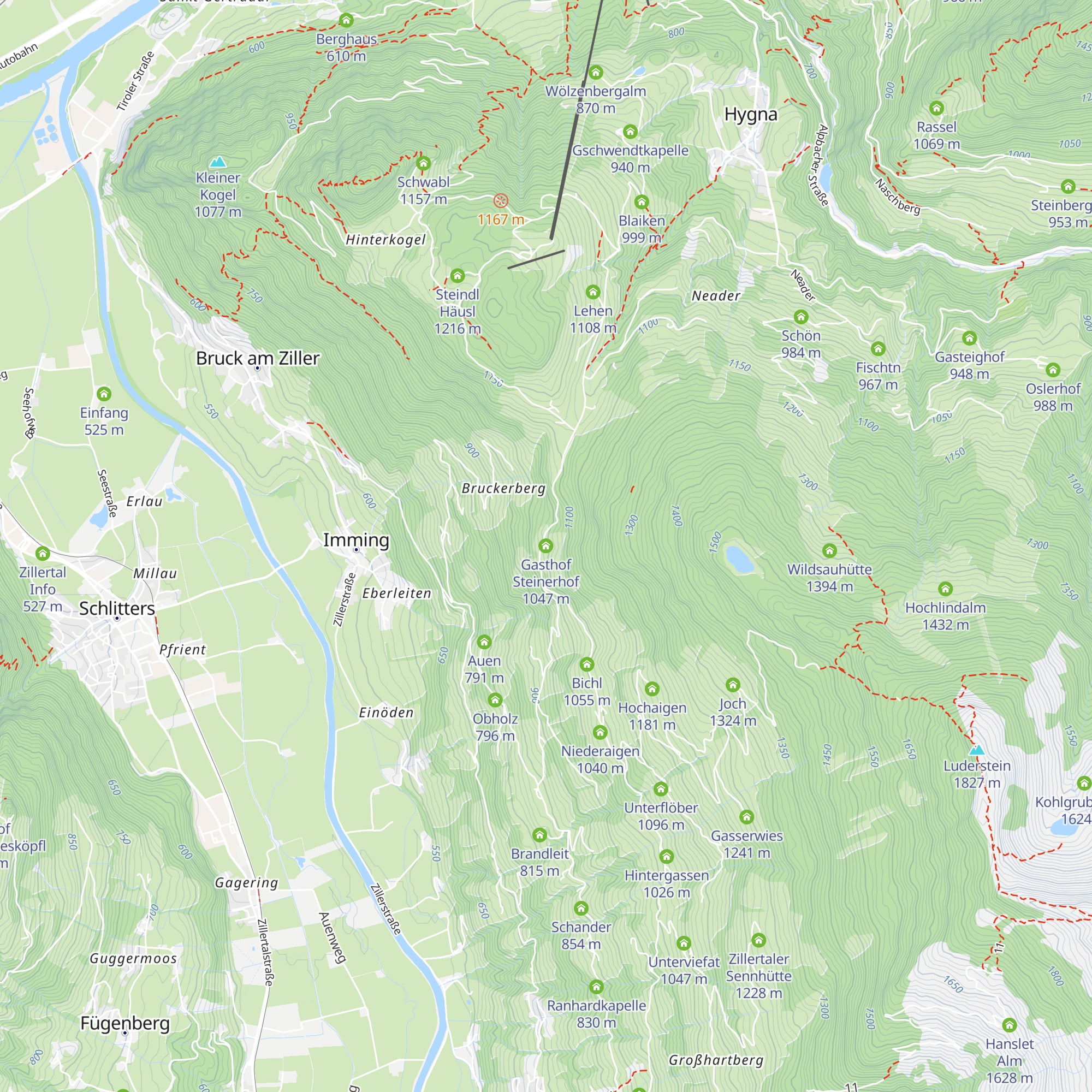 Gasthof Steinerhof map