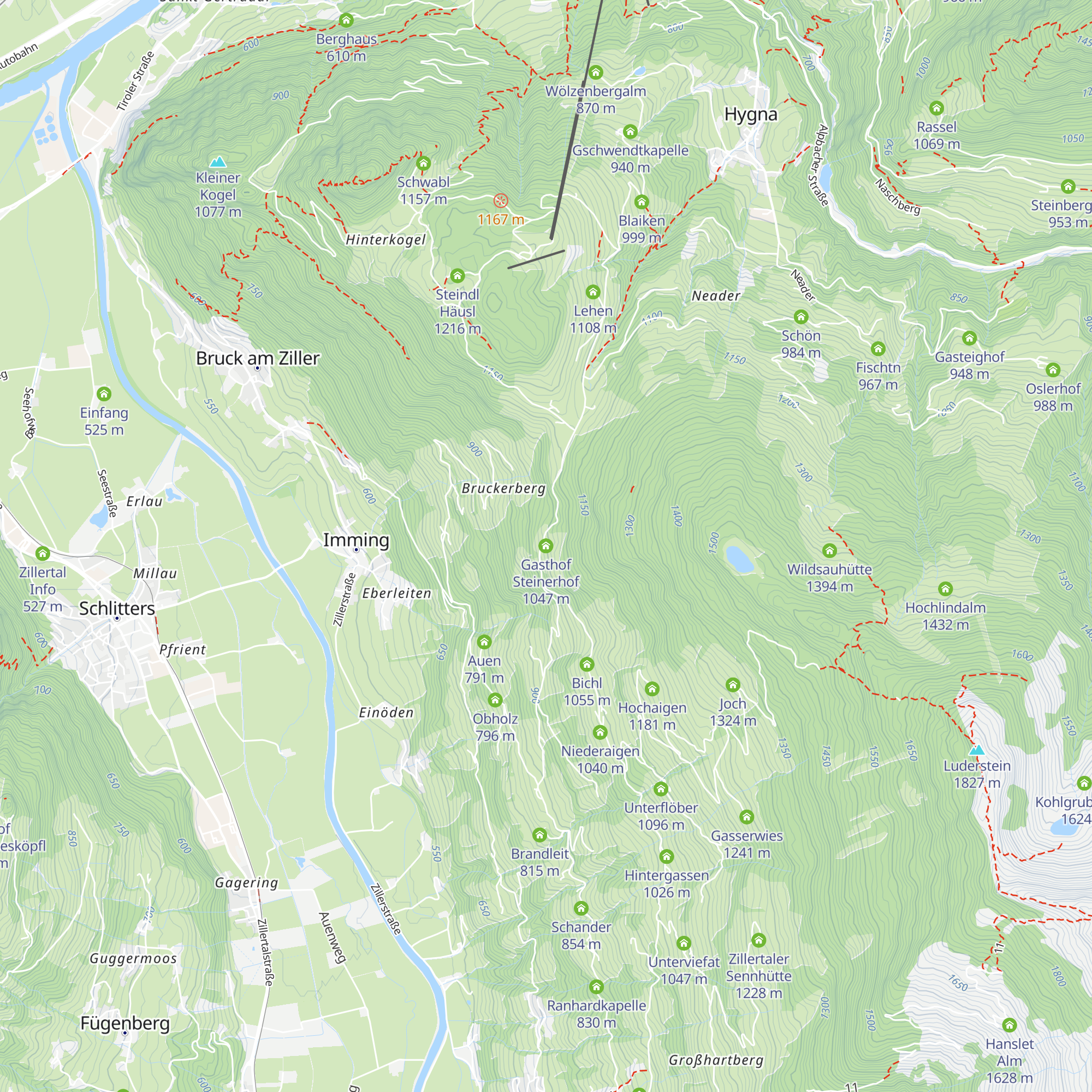 Gasthof Steinerhof map