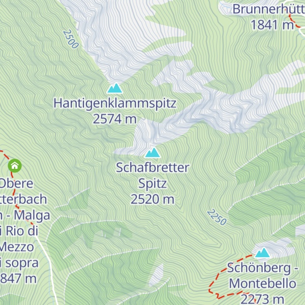 Map of Schafbretter Spitz