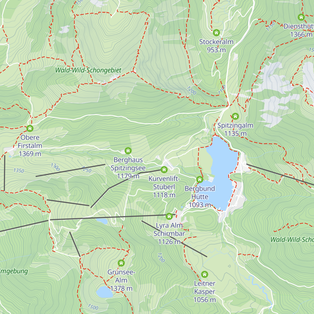 HVB Berghütte map