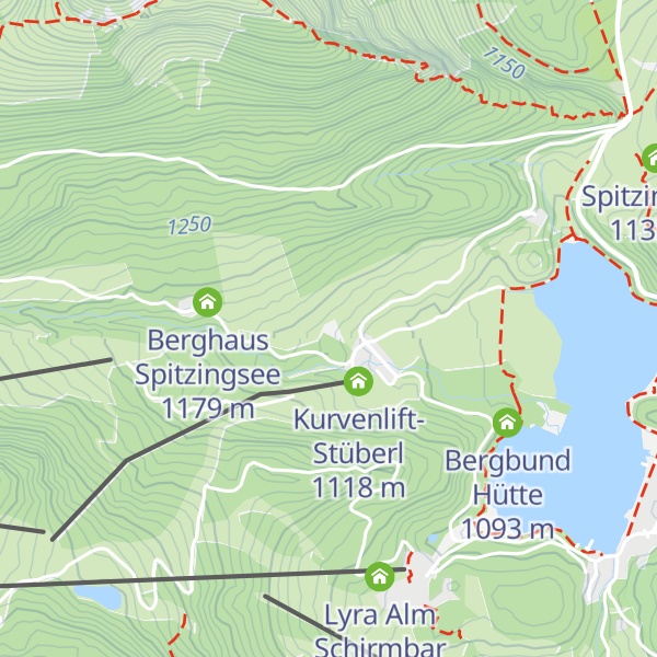 Map of HVB Berghütte