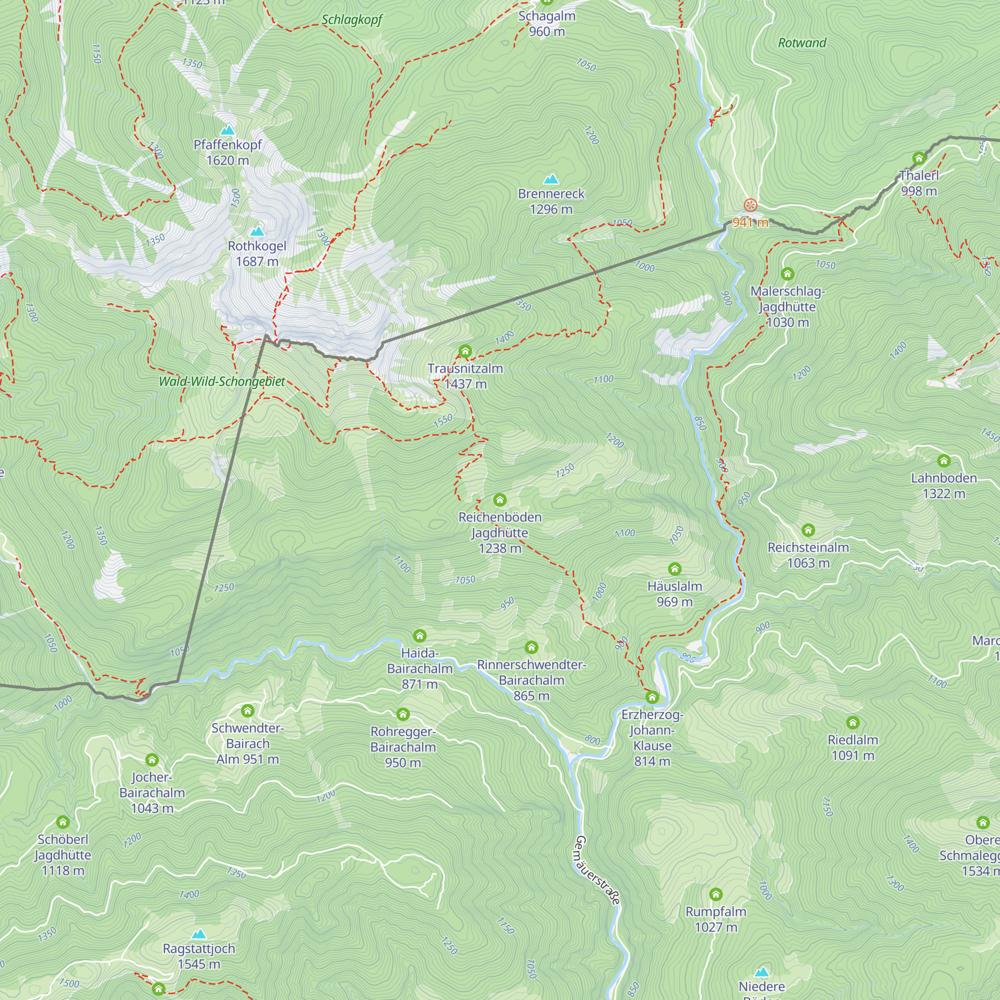 Reichenböden Jagdhütte map