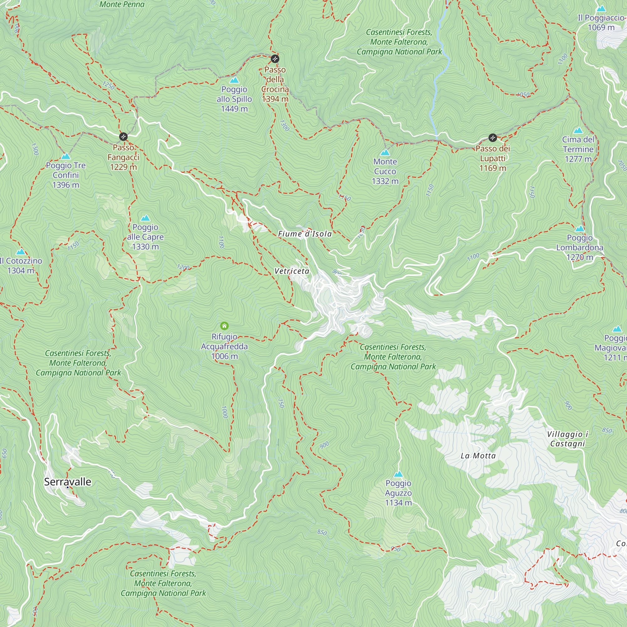 Rifugio Casanova map