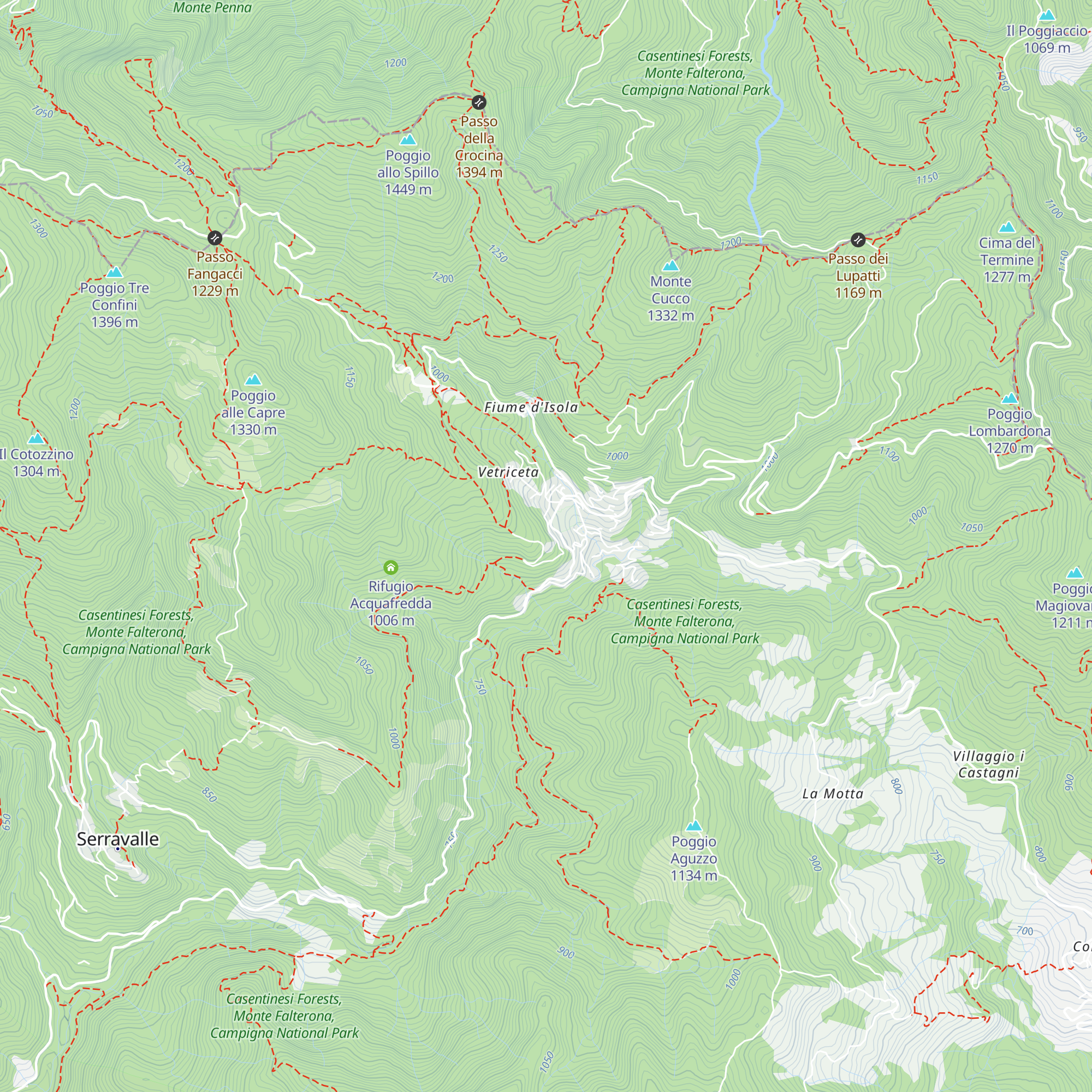 Rifugio Casanova map