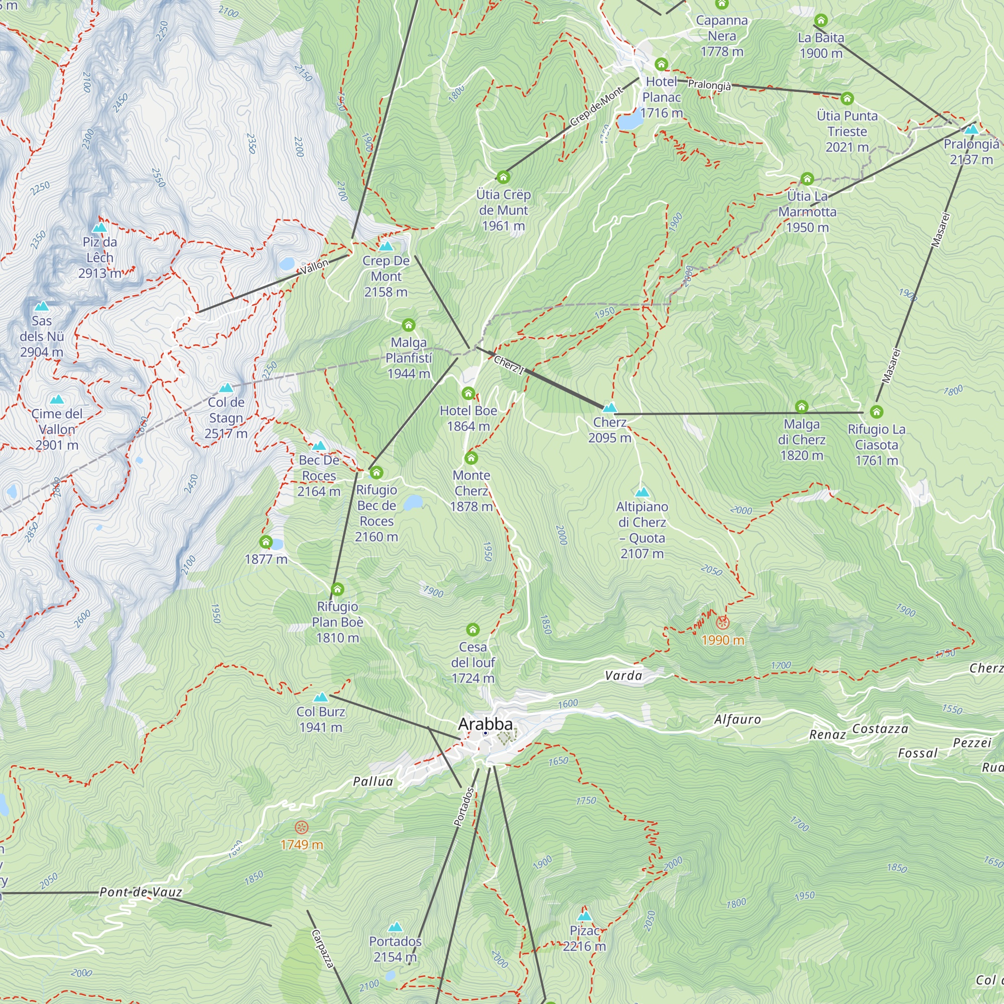 Hotel Grifone map