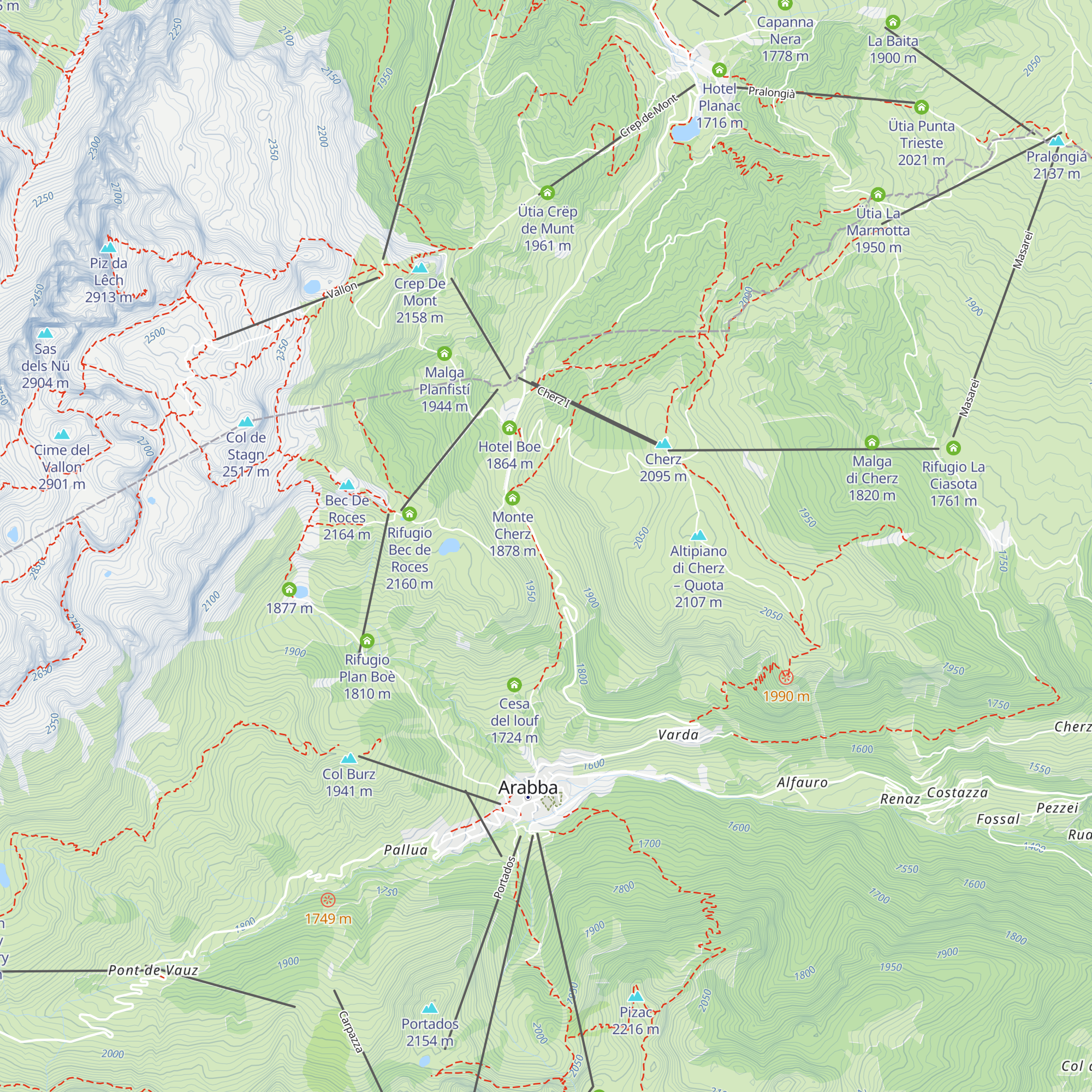 Hotel Grifone map