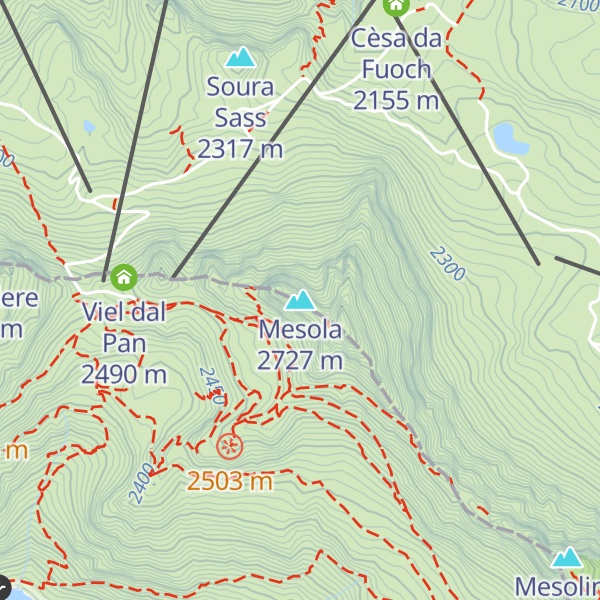 Map of Mesola