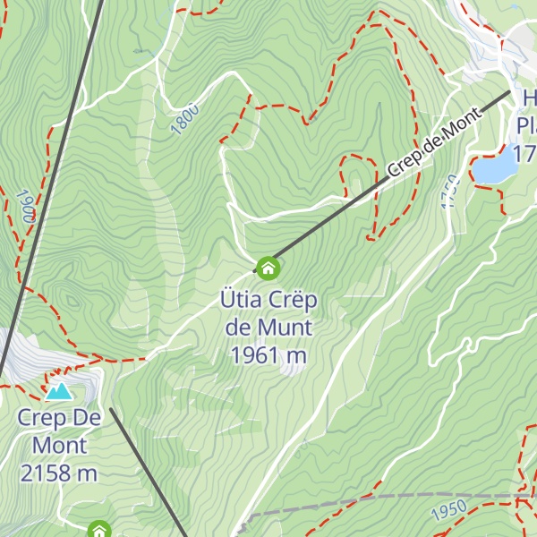 Map of Ütia Crëp de Munt