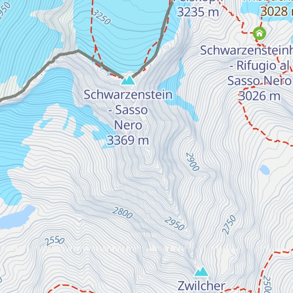 Map of Schwarzenbachspitz