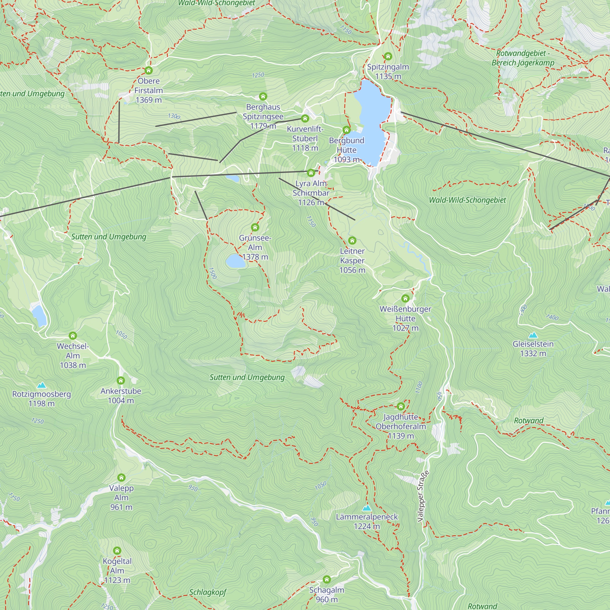 Untere Haushamer Alm map