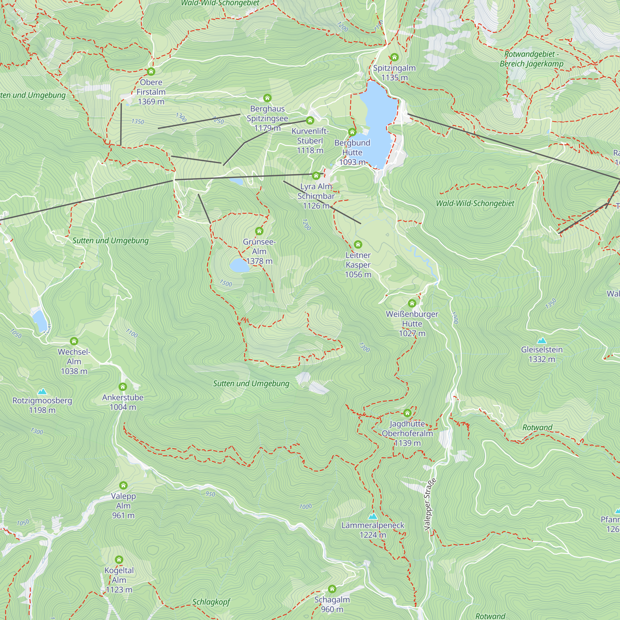 Untere Haushamer Alm map