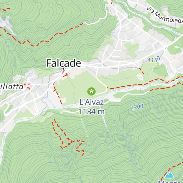 Map of L'Aivaz