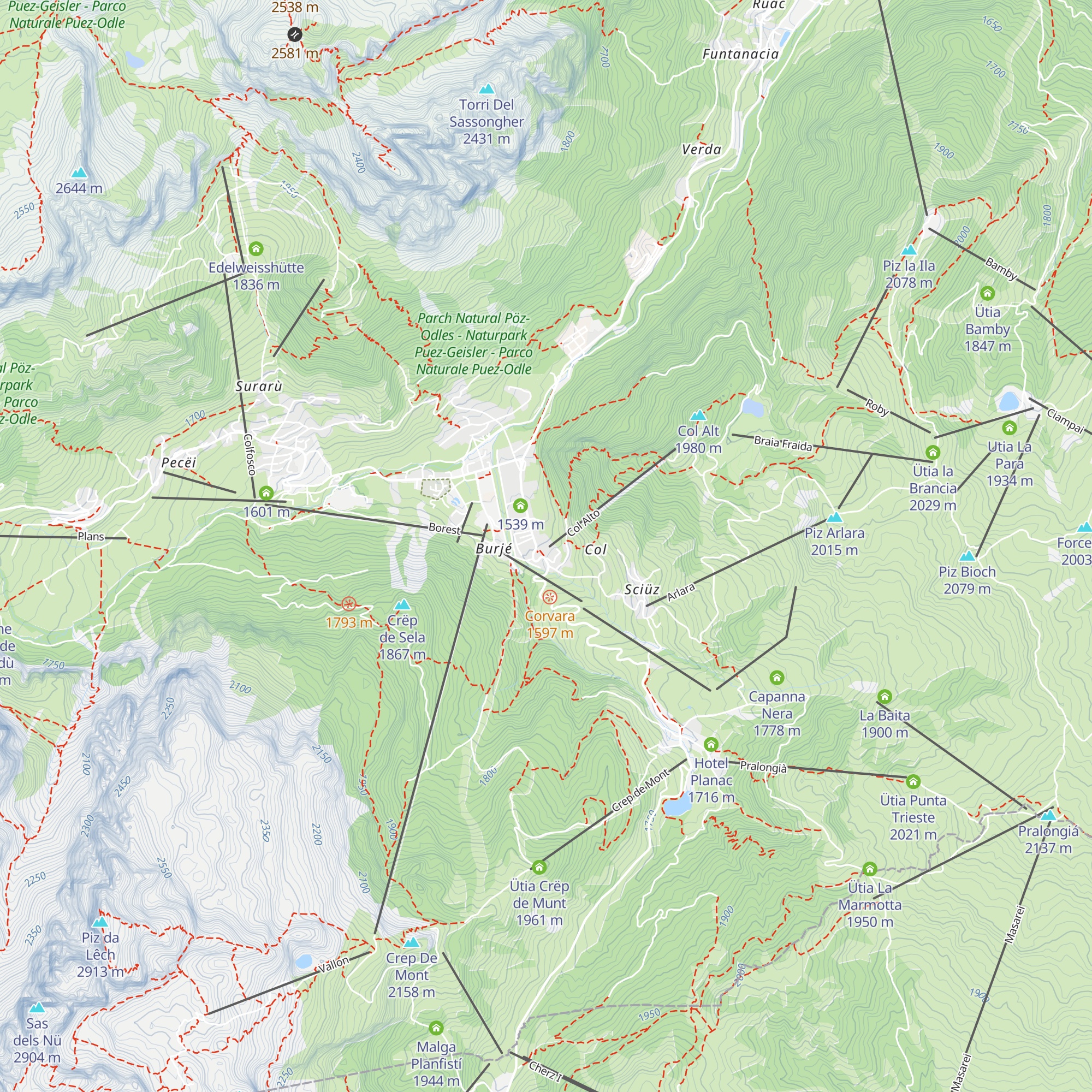 Zirmstube map