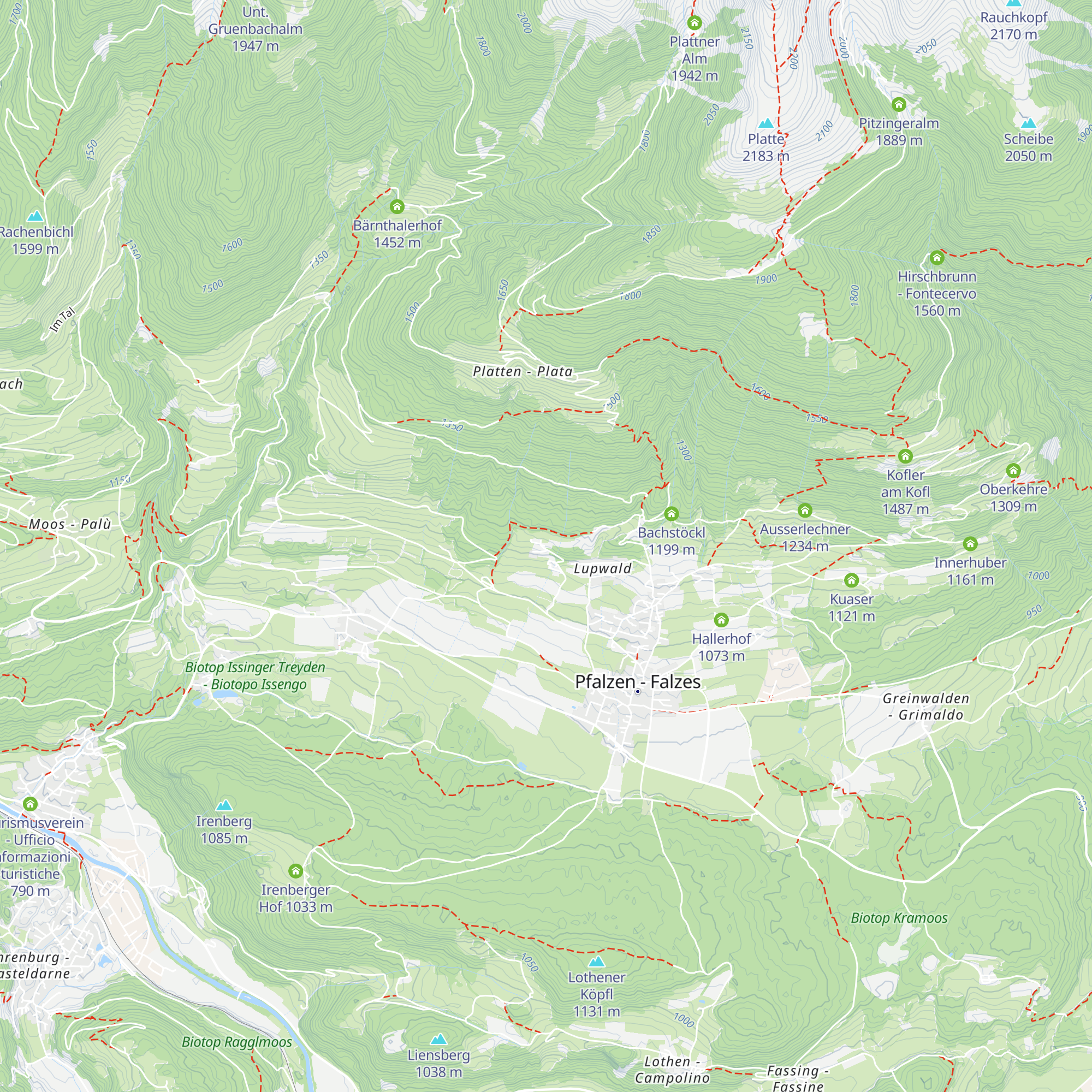 Pension Harrasser map