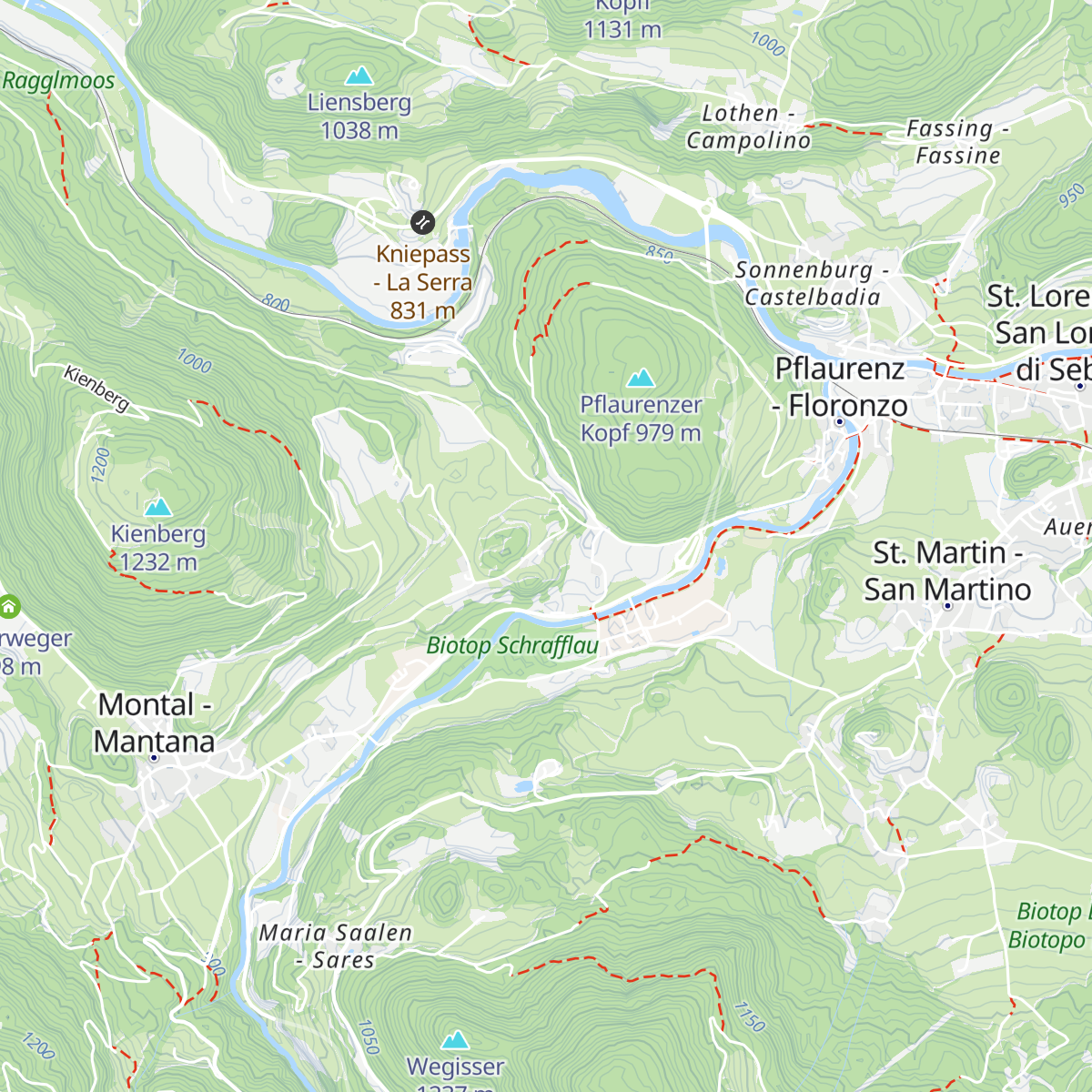 Lerchner's in Runggen map