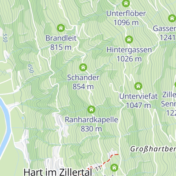 Map of Unterwiden