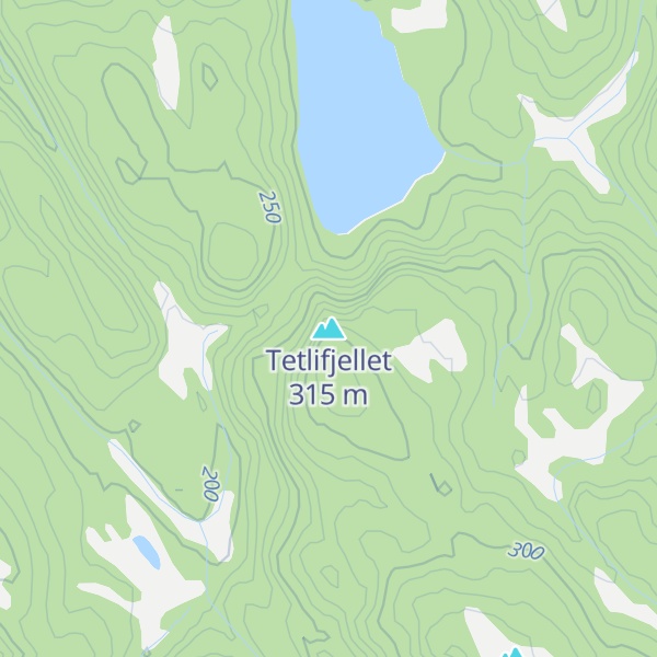 Map of Tetlifjellet