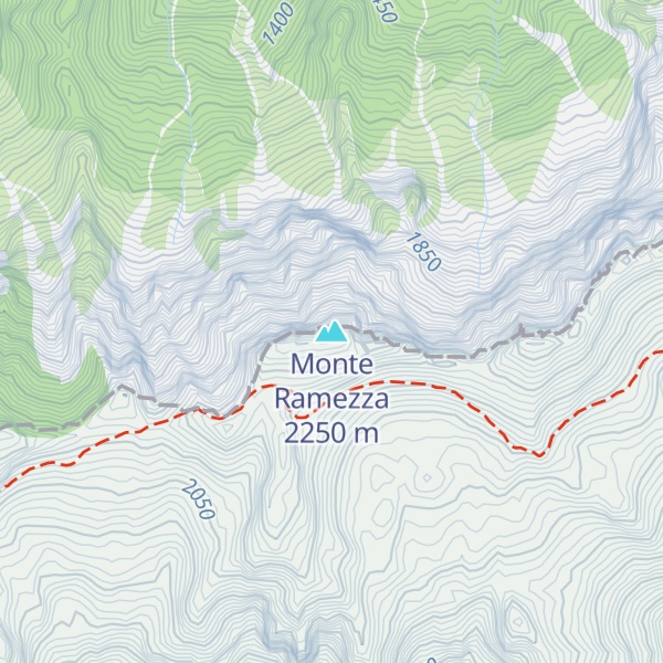 Map of Monte Ramezza