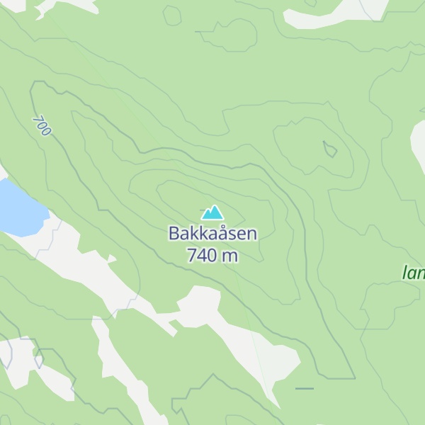 Map of Bakkaåsen