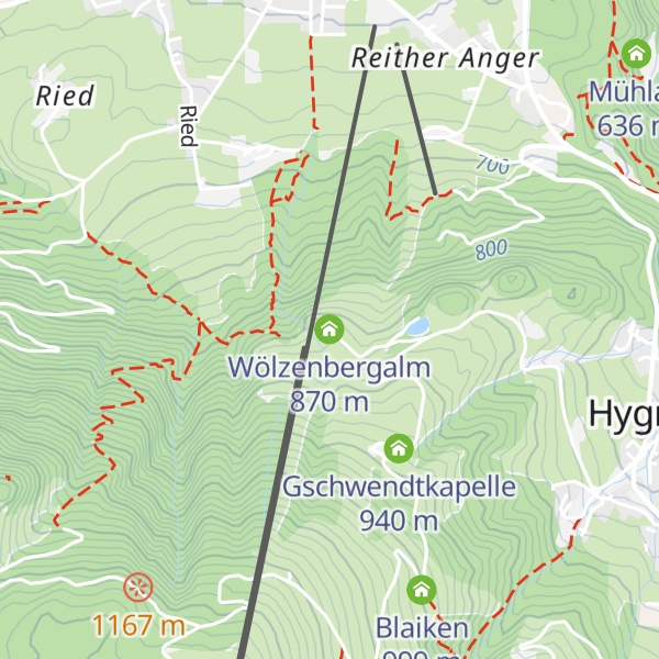 Map of Wölzenbergalm