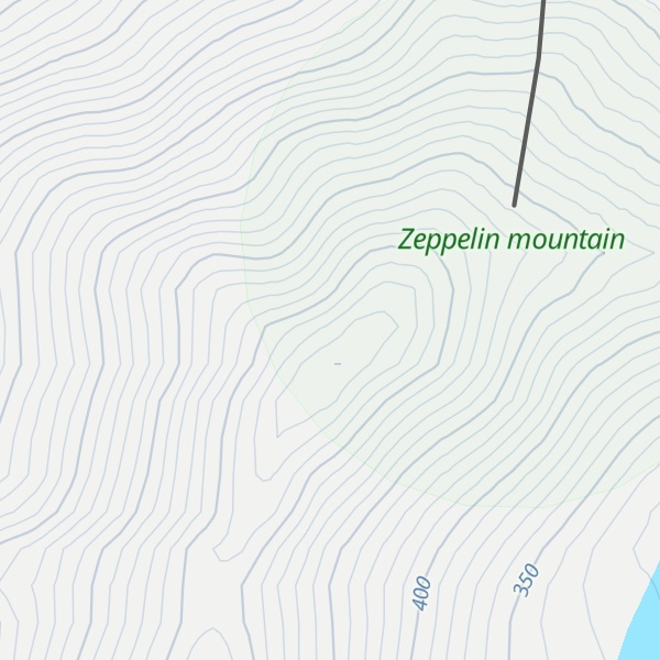 Map of Zeppelinfjellet