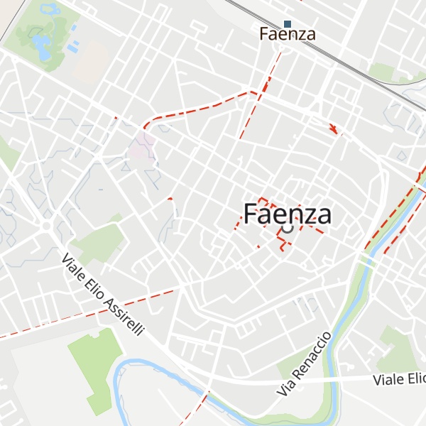 Map of Capanna rustica già del giardino di Palazzo Milzetti