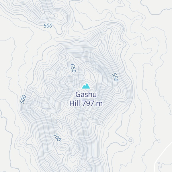 Map of Gashu Hill